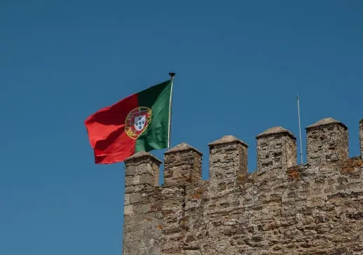 Portugal flag Douro river