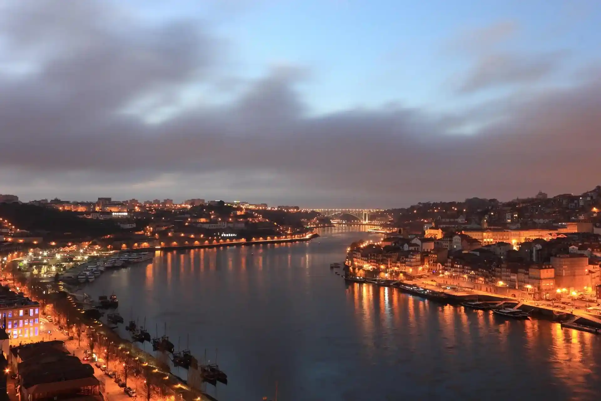 Porto Douro night view